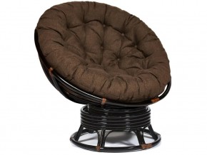 Кресло-качалка Papasan w 23/01 B с подушкой Antique brown, ткань Коричневый в Магнитогорске - magnitogorsk.магазин96.com | фото