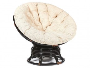 Кресло-качалка Papasan w 23/01 B с подушкой Antique brown, ткань Старт в Магнитогорске - magnitogorsk.магазин96.com | фото