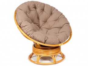 Кресло-качалка Papasan w 23/01 B с подушкой Honey, экошерсть Коричневый в Магнитогорске - magnitogorsk.магазин96.com | фото