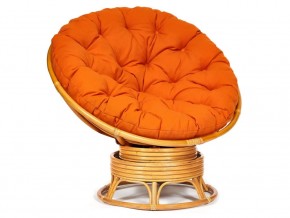 Кресло-качалка Papasan w 23/01 B с подушкой Honey, ткань Оранжевый в Магнитогорске - magnitogorsk.магазин96.com | фото