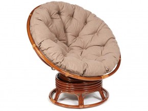 Кресло-качалка Papasan w 23/01 B с подушкой Pecan, экошерсть Коричневый в Магнитогорске - magnitogorsk.магазин96.com | фото