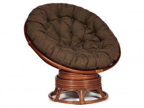 Кресло-качалка Papasan w 23/01 B с подушкой Pecan, ткань Коричневый в Магнитогорске - magnitogorsk.магазин96.com | фото