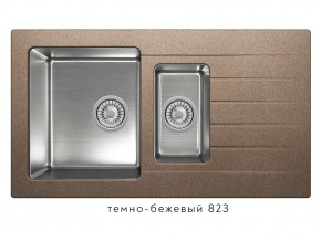 Мойка комбинированная Tolero twist TTS-890 Темно-бежевый 823 в Магнитогорске - magnitogorsk.магазин96.com | фото